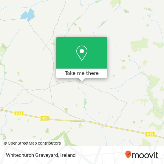 Whitechurch Graveyard map