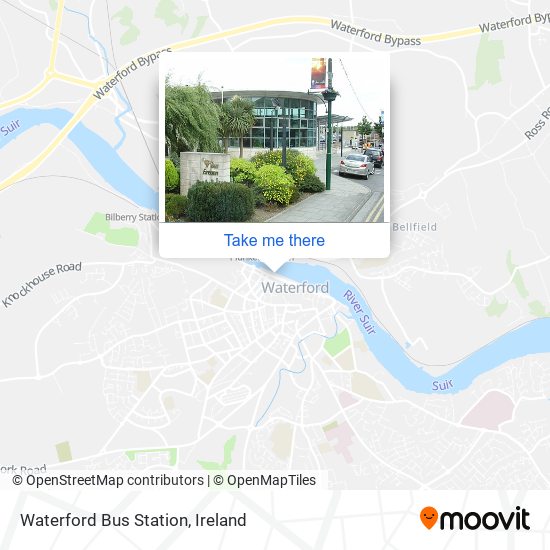 Waterford Bus Station map