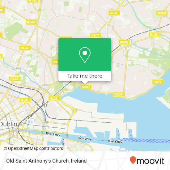 Old Saint Anthony's Church map