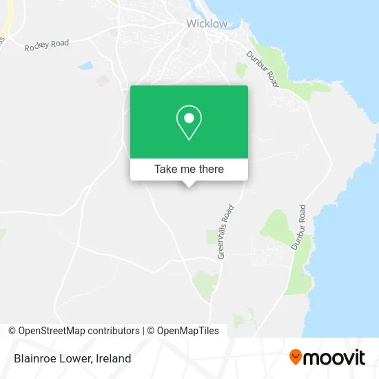 Blainroe Lower map