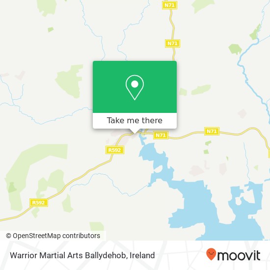 Warrior Martial Arts Ballydehob map