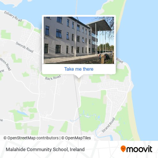 Malahide Community School map