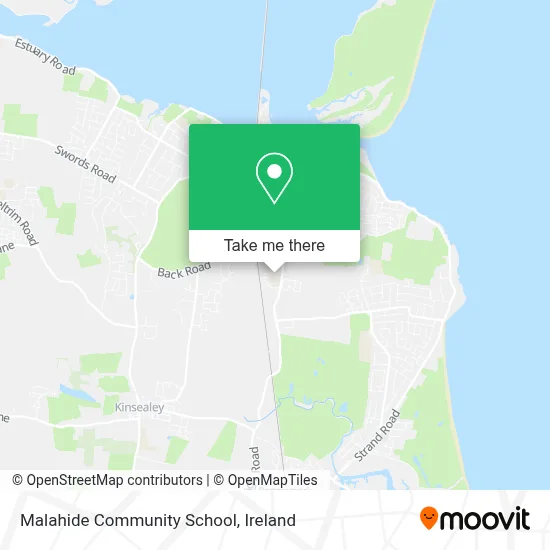 Malahide Community School map
