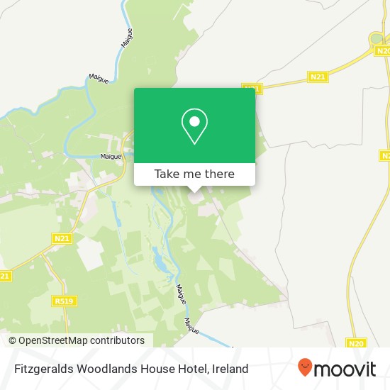 Fitzgeralds Woodlands House Hotel plan