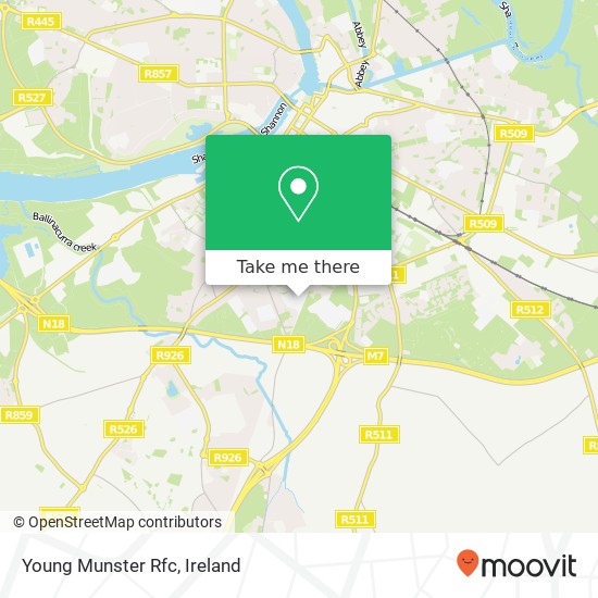 Young Munster Rfc map