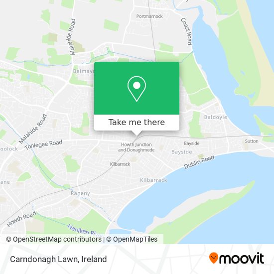 Carndonagh Lawn map