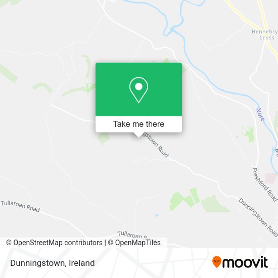 Dunningstown map