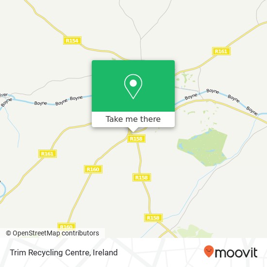 Trim Recycling Centre map