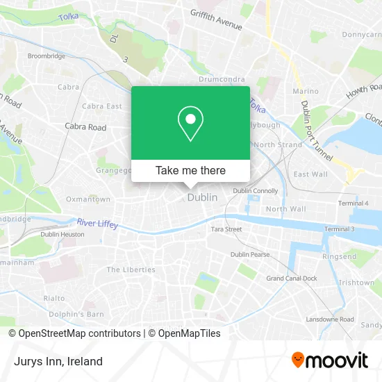 Jurys Inn map