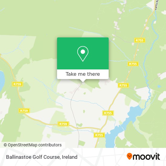 Ballinastoe Golf Course map