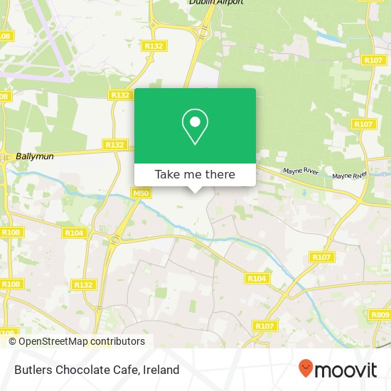 Butlers Chocolate Cafe map