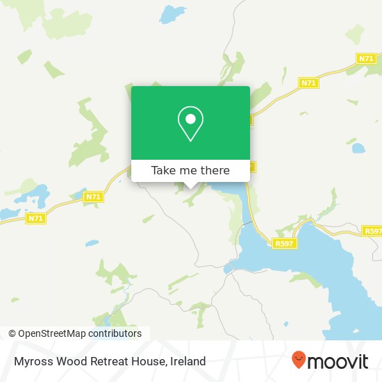 Myross Wood Retreat House map
