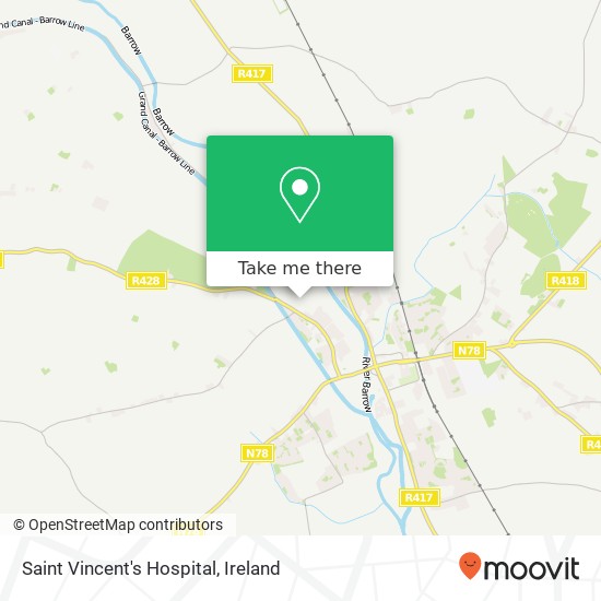 Saint Vincent's Hospital map