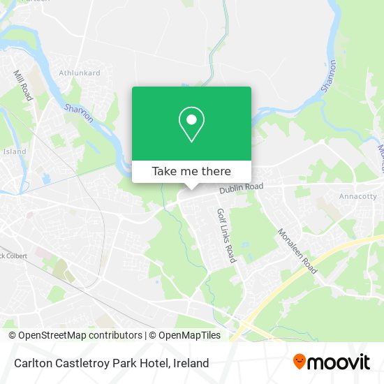 Carlton Castletroy Park Hotel map