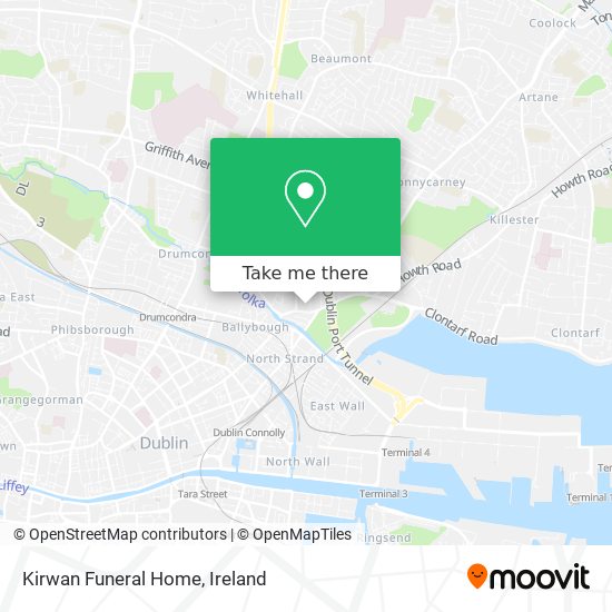 Kirwan Funeral Home map