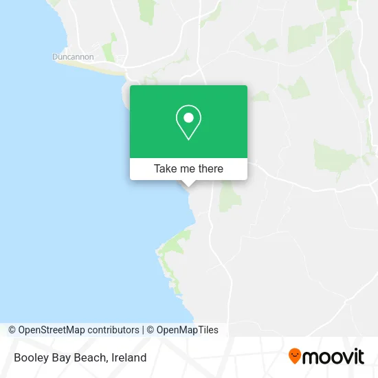 Booley Bay Beach map