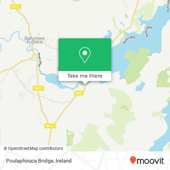 Poulaphouca Bridge map