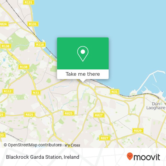 Blackrock Garda Station map