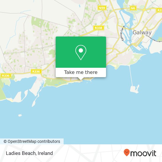 Ladies Beach map