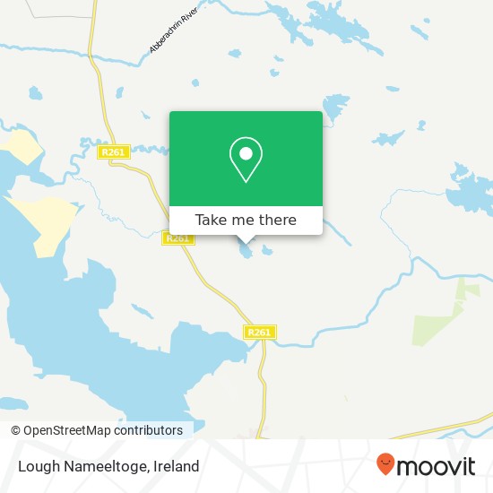 Lough Nameeltoge map