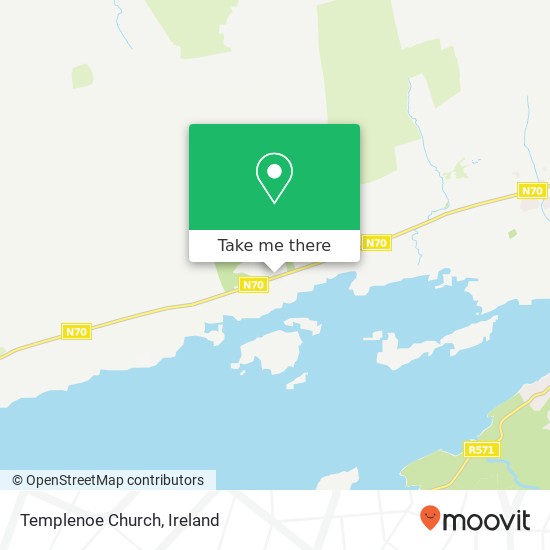 Templenoe Church map