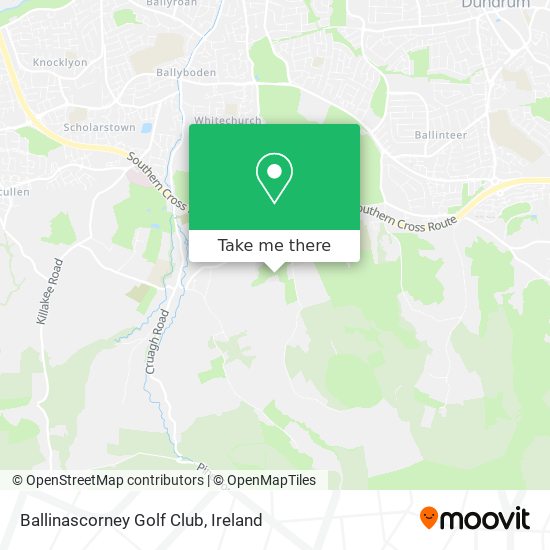 Ballinascorney Golf Club map