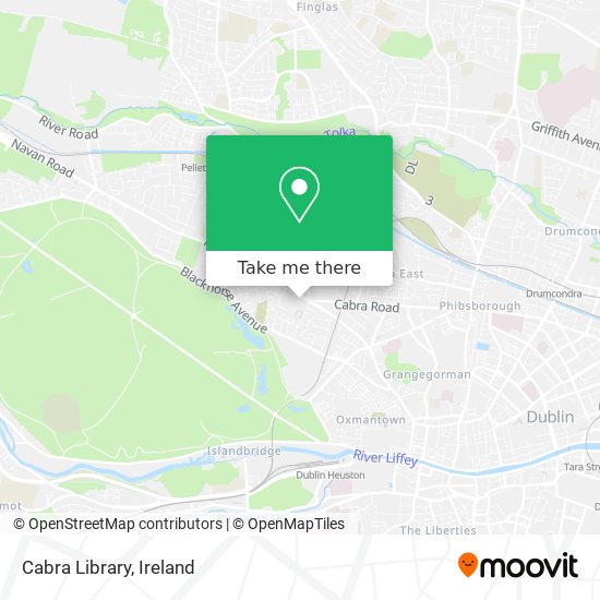 Cabra Library map