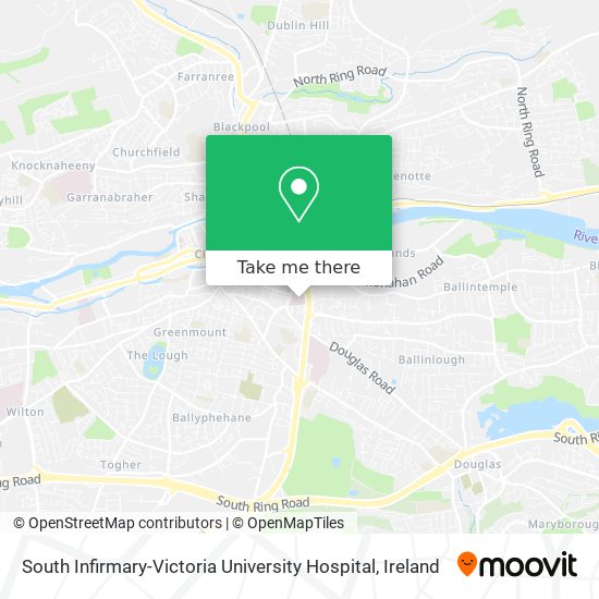 South Infirmary-Victoria University Hospital map