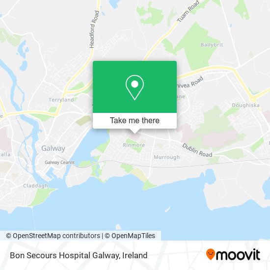 Bon Secours Hospital Galway map