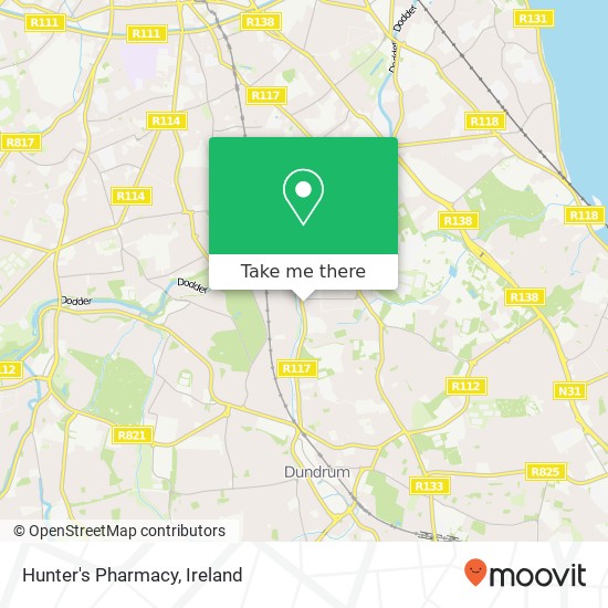 Hunter's Pharmacy map