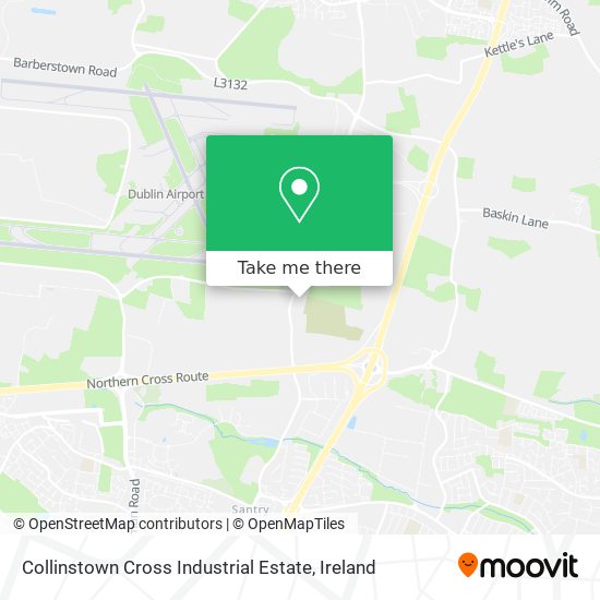 Collinstown Cross Industrial Estate map