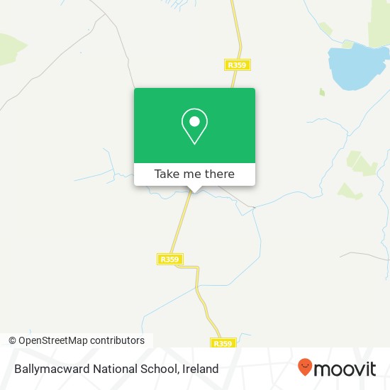 Ballymacward National School map