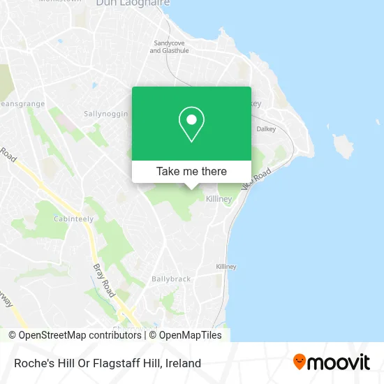 Roche's Hill Or Flagstaff Hill map