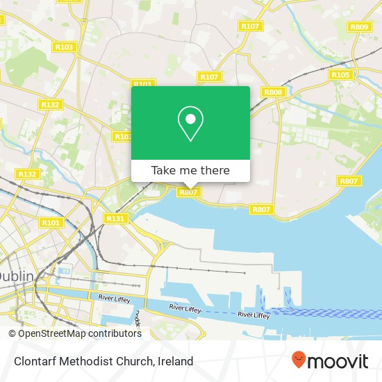 Clontarf Methodist Church map