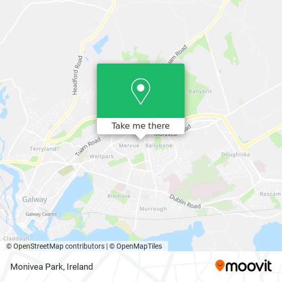 Monivea Park map