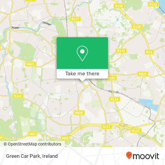 Green Car Park map
