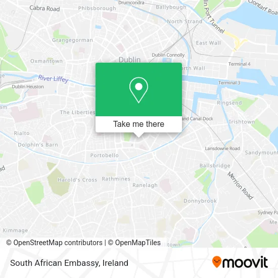 South African Embassy map