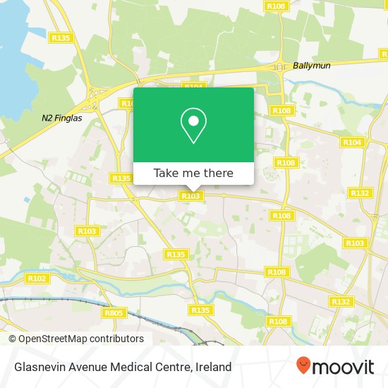 Glasnevin Avenue Medical Centre map