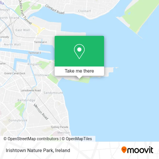 Irishtown Nature Park map