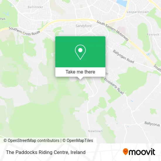 The Paddocks Riding Centre map