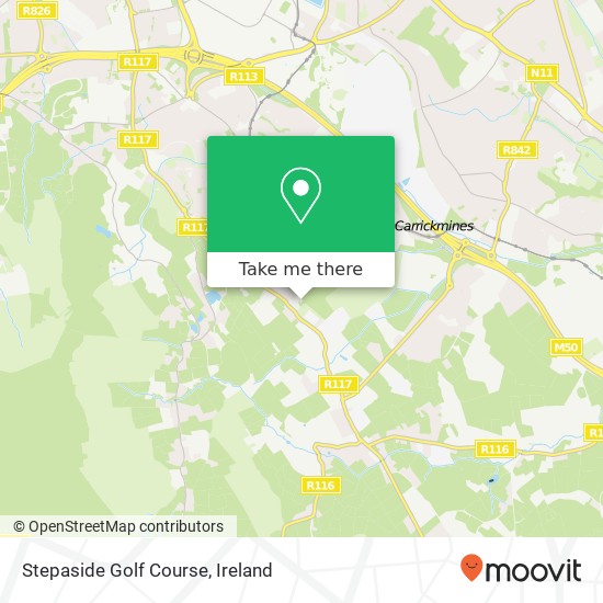 Stepaside Golf Course map
