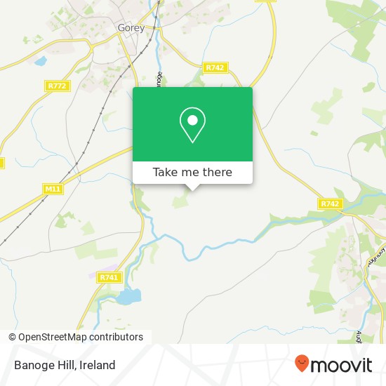 Banoge Hill map