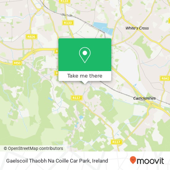 Gaelscoil Thaobh Na Coille Car Park plan
