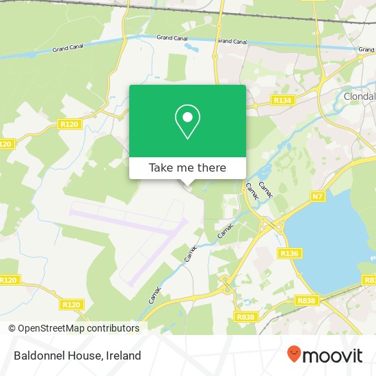 Baldonnel House map