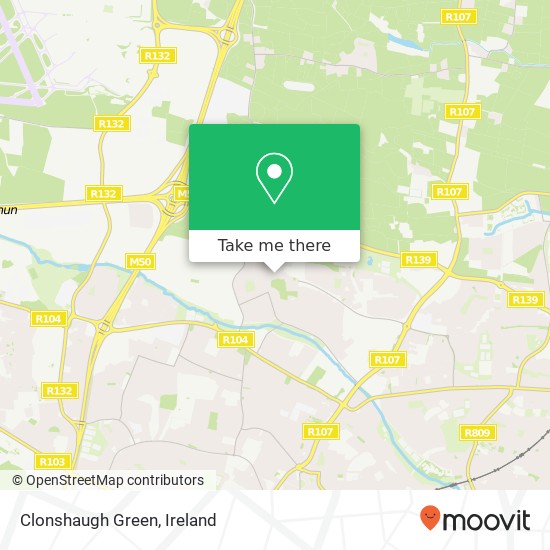 Clonshaugh Green map