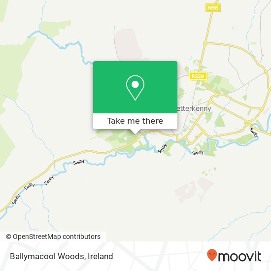 Ballymacool Woods map