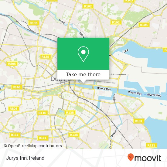 Jurys Inn map