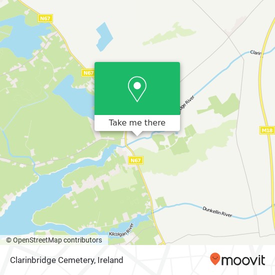 Clarinbridge Cemetery map