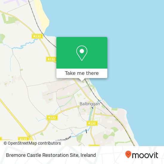 Bremore Castle Restoration Site map