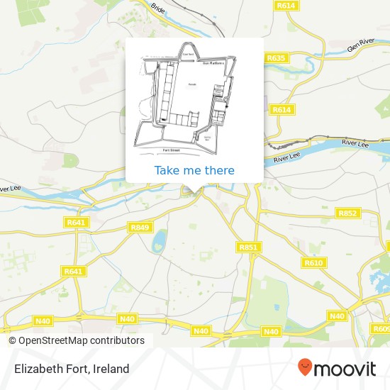 Elizabeth Fort map